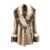 Marc Jacobs Marc Jacobs Fur Trim Coat Brown