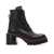 See by Chloe See By Chloe Mahalia Leather Lace-Up Boots Black