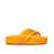 Stella McCartney Stella Mccartney Leather Logo Sandals Orange