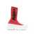 Alexander McQueen Alexander Mcqueen Sock-Style Logo-Print Boots Red