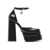 Versace Versace Leather Platform Sandals Black