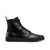 Valentino Garavani Valentino Garavani Leather Logo Boots Black