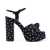 Saint Laurent Saint Laurent Bianca Polka-Dot Sandals Blue