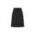 Burberry Burberry Pleated Panel Wool Blend Belted Kilt Skirt Black