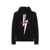 Neil Barrett Neil Barrett Logo Hooded Sweatshirt Black