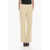 Golden Goose Viscose Brittany Trousers With Wide Leg Beige
