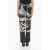 Off-White Formal Wool-Blend Tomek Tailored Pants With Side Slits Black & White