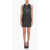 Proenza Schouler Faux Leather A-Line Dress With Knot Detailing Black