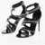 Dolce & Gabbana Patent Leather Keira Sandals With Zip Design 11Cm Black