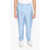 Nanushka Silk Front-Pleated Trousers Light Blue