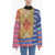 Marni Crew Neck Mix Patch Cashmere Blend Sweater Multicolor