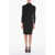 Bottega Veneta Wool Turtleneck Dress With Neckline On The Back Black