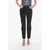 Alexander McQueen High-Waisted Denims With Straight-Leg And Side Fringe 17Cm Black