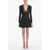 Alaïa Openwork Neckline Vienne Flared Dress Black