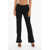 Alexander McQueen Flared Fit Pants With Side Slits Black