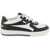 Palm Angels 'Palm University' Two-Tone Leather Sneakers WHITE BLACK