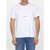 Saint Laurent Cotton T-Shirt With Logo WHITE
