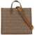 Versace Allover Shopper Bag BEIGE BROWN