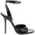 Versace 'Safety Pin' Patent Leather Sandals BLACK VERSACE GOLD