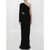 COSTARELLOS Velvet Dress BLACK