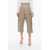 THE MANNEI High-Waisted Cowhide Matignon Trousers With Wide-Leg And Ple Gray
