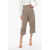 THE MANNEI Wool And Silk Blend Cholet Trousers With Loose-Fit And High Beige