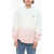 BONSAI Gradient Effect Brushed Cotton Crew-Neck Sweatshirt Multicolor