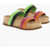 GABRIELA HEARST Leather Sandals With Cork Upper Sole Multicolor