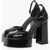 3JUIN Leather Ambra Sandals Heel 13 Cm Black