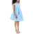 CECILIE BAHNSEN 'Divya Louise' Short Balloon Dress SKY BLUE