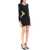 RETROFÊTE 'Naomi' Jersey Mini Dress With Crystals BLACK SILVER