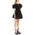 SIMONE ROCHA Off-The-Shoulder Taffeta Mini Dress With Slider Straps BLACK