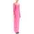 ROLAND MOURET Maxi Pencil Dress With Cut Outs PINK