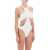 MUGLER One-Piece Swimsuit With Cut-Outs SNOW