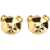 Moschino Teddy Bear Clip Earrings GOLD