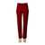 LOVE Moschino BOUTIQUE MOSCHINO PANNÉ VELVET PANTS RED