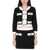 Moschino MOSCHINO HEART BUTTONS CREPE JACKET BLACK