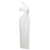 MONOT White One Shoulder Asymmetrical Dress with Side Cutout in Polyester Woman WHITE