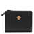 Versace Black Wallet with Medusa Patch and Snap Button in Leather Woman BLACK