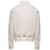 Versace Denim Jacket with Medusa Head Buttons in White Cotton Man BEIGE