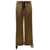 Versace Black Jogger Pants With Drawstring And Barocco Bands In Viscose Man BROWN