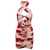 Magda Butrym Pink Mini-Dress with Floral Print All-Over in Viscose Woman MULTICOLOR