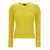Ralph Lauren Yellow Tight Fit Crew Neck Sweater in Cotton Woman YELLOW