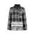 RODEBJER RODEBJER OLIVIA LOGO CHECKED WOOL JACKET BLACK