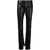 THE ATTICO The Attico High Waist Leather Trousers Black