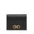 Salvatore Ferragamo 'Gancini' Black Bifold Wallet In Grained Leather Woman Black