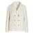 GIAMBATTISTA VALLI Giambattista Valli Double Breast Sequin Blazer Jacket WHITE