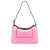 WANDLER 'Micro Penelope' Pink Shoulder Bag with Logo Print in Leather Woman Wandler PINK