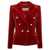 Alexandre Vauthier Alexandre Vauthier Double Breast Velvet Blazer Jacket RED