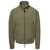 Parajumpers 'Desert' Military Green High Neck Jacket with Patch Pocket in Cotton Blend Man Green